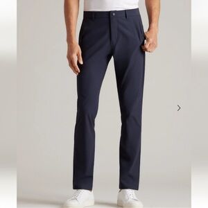 Rhone Commuter Pants Navy Slim Straight Five Pocket Career Minimalist 2024-34